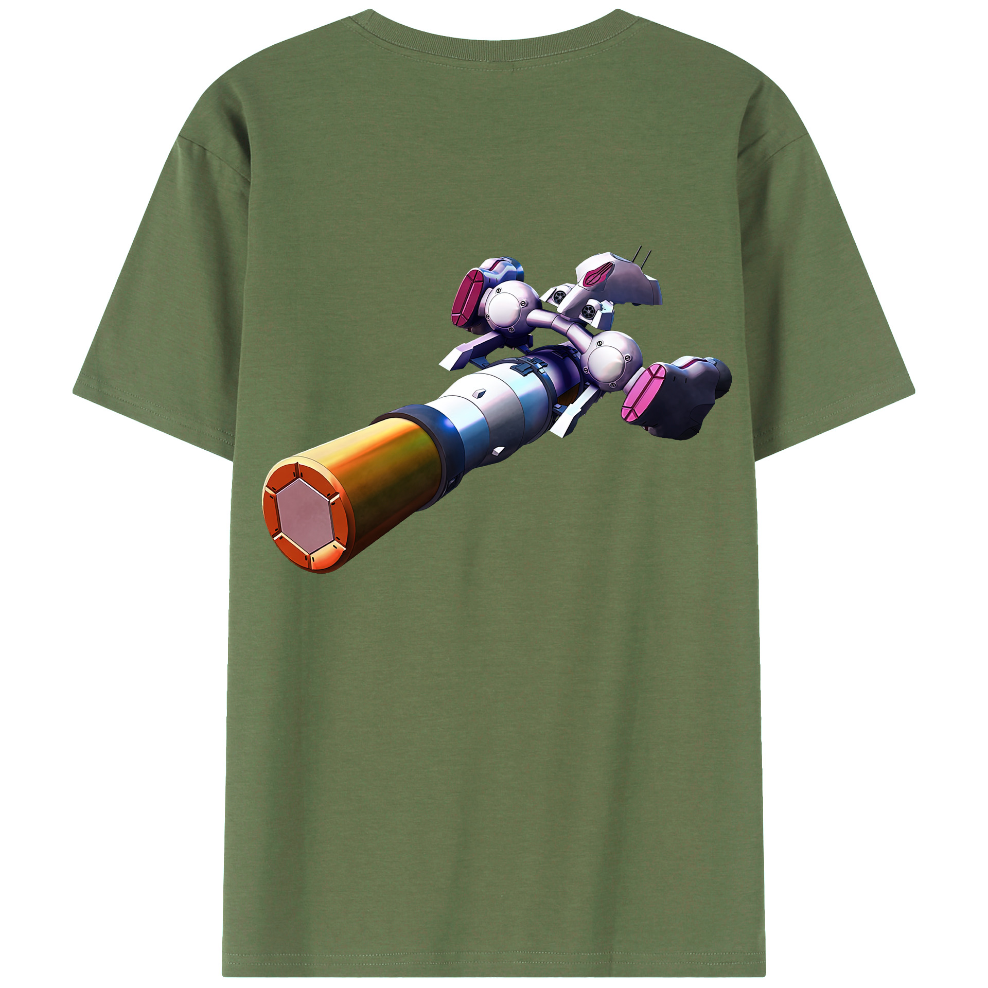 （画像用） 機動戦士ガンダム Mobile Suit Gundam 綿100％ メンズ半袖Tシャツ（バックプリント） 通気性